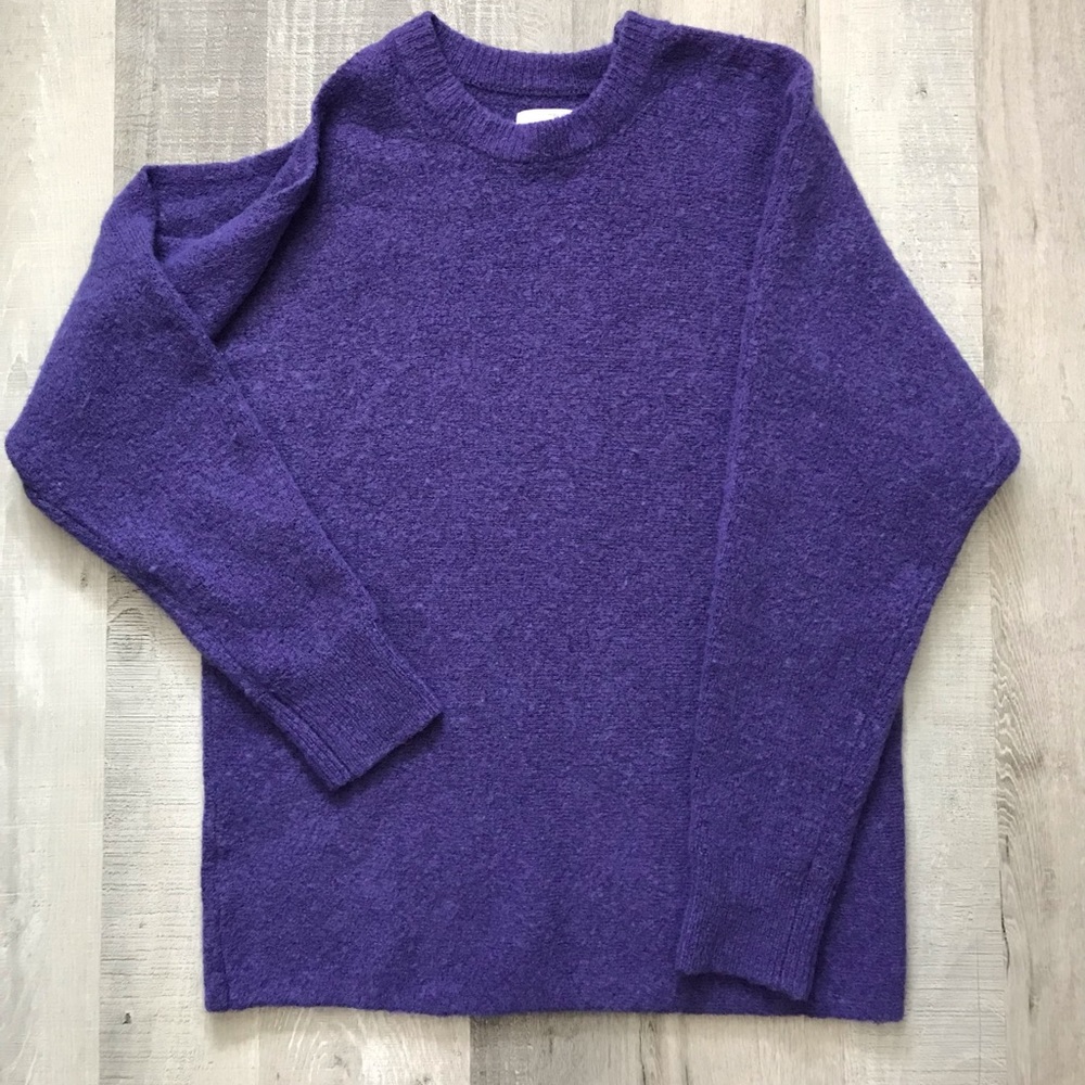 Lou & Grey Over-Sized Wool Blend Cold Shoulder Sweater